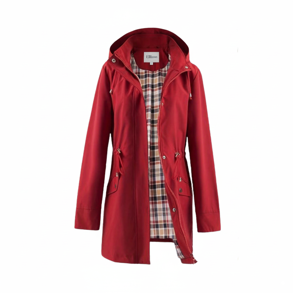 Women’s Solid Color Hooded Trench Coat