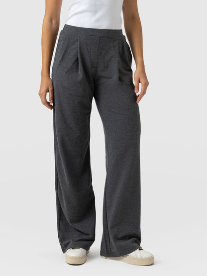 Camden Wide Leg Pant - Charcoal
