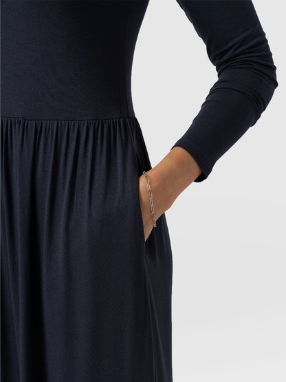 Greenwich Dress Long Sleeve - Navy