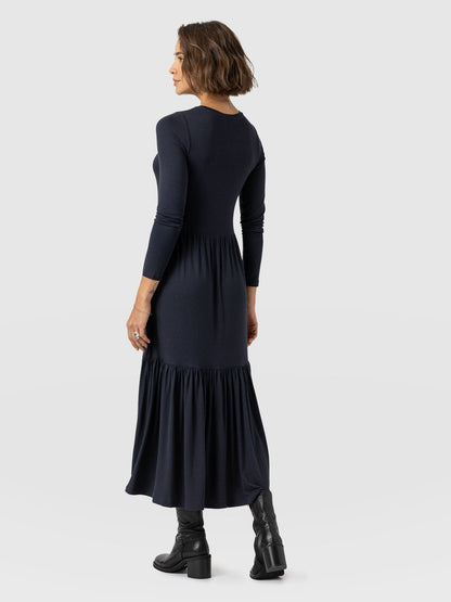 Greenwich Dress Long Sleeve - Navy