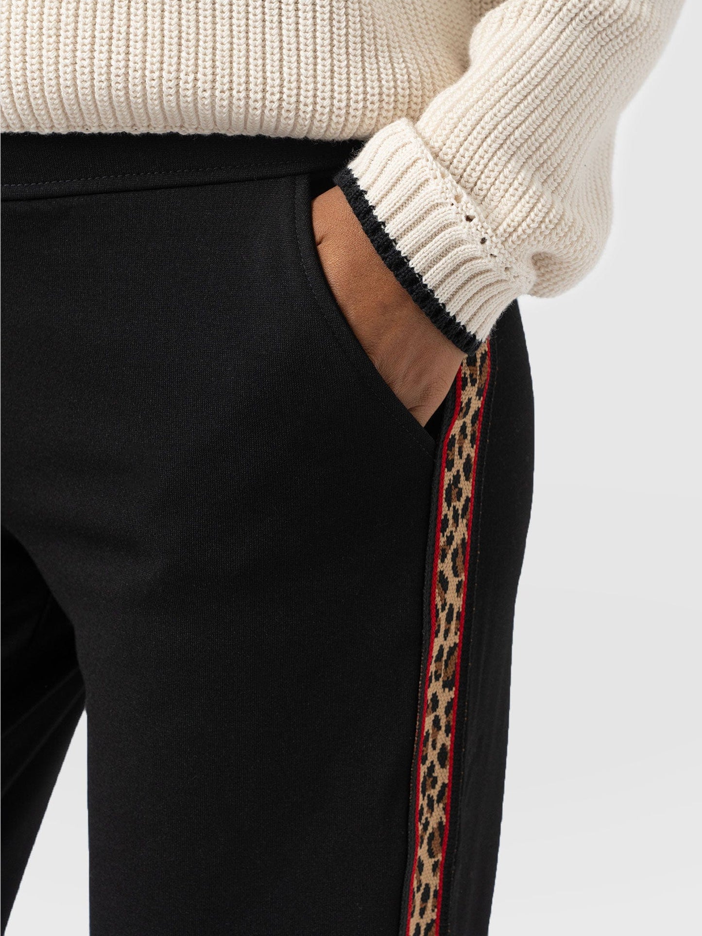 Runway Pant - Black Leopard