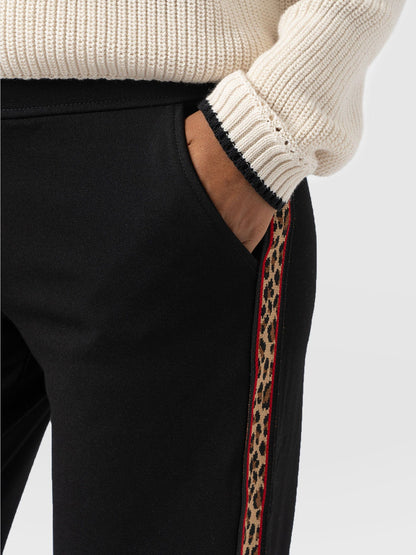Runway Pant - Black Leopard