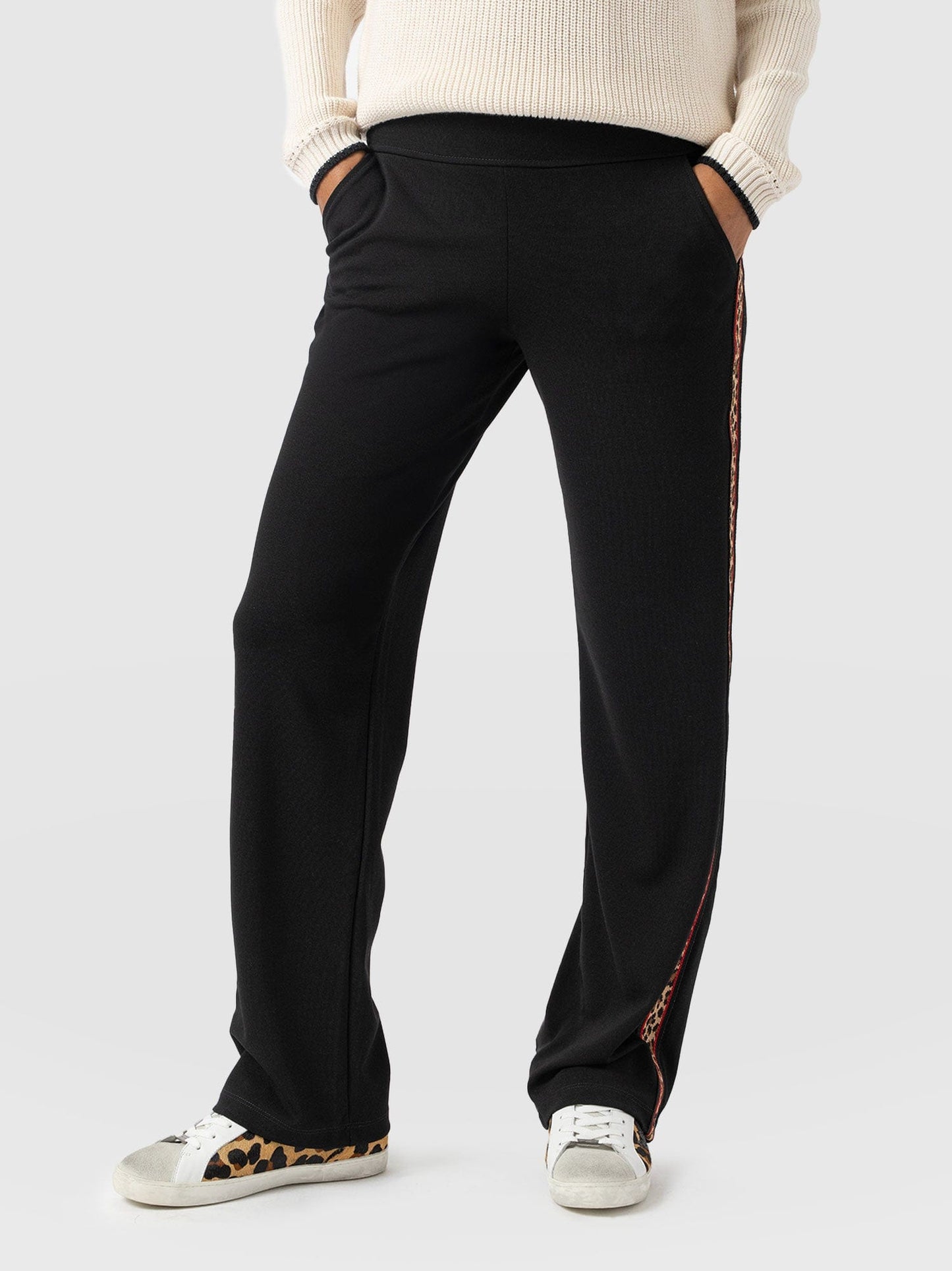 Runway Pant - Black Leopard